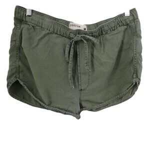 Pistola Green Pull On Drawstring Shorts Size M Camp Casual Army Tencel Anthro